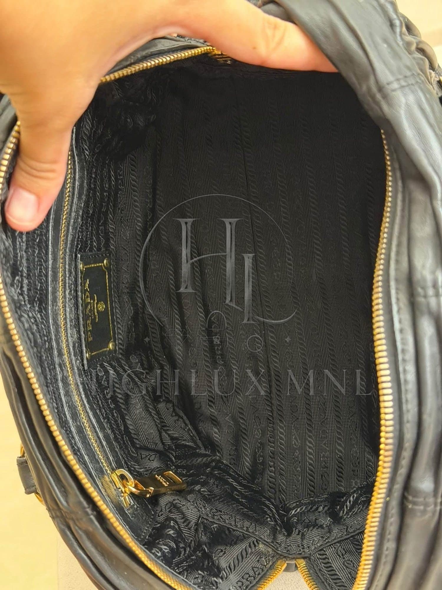 Prada Tessuto Leather
