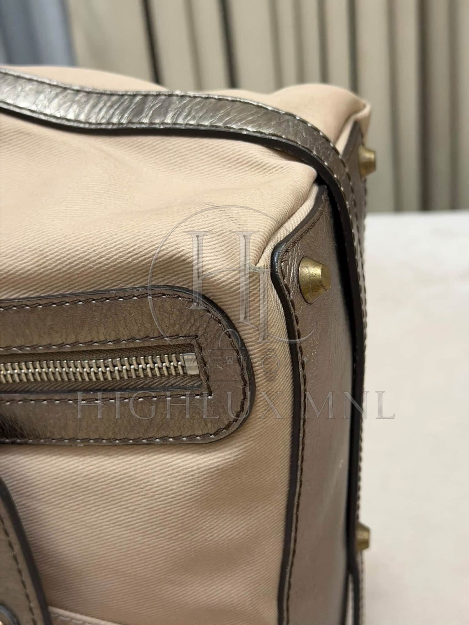 Chloe Metallic Canvas Leather Tote Bag — photo 7