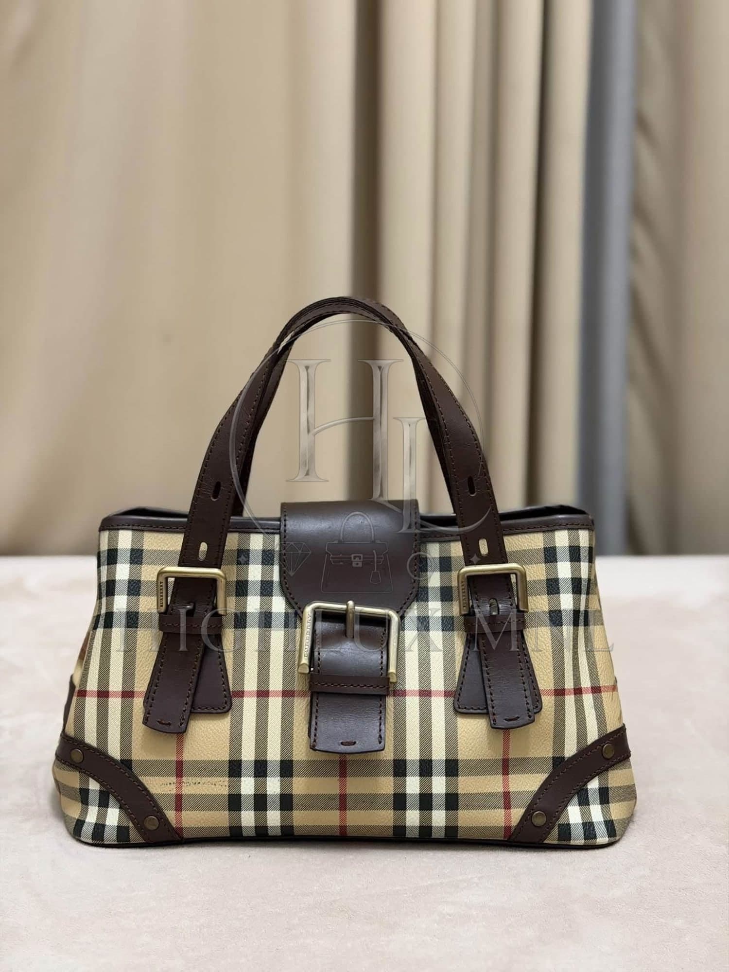 Burberry Buckle Satchel Small Handbag