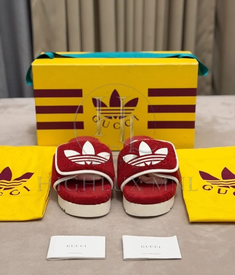 Gucci X Adidas Monogram Slide size 37