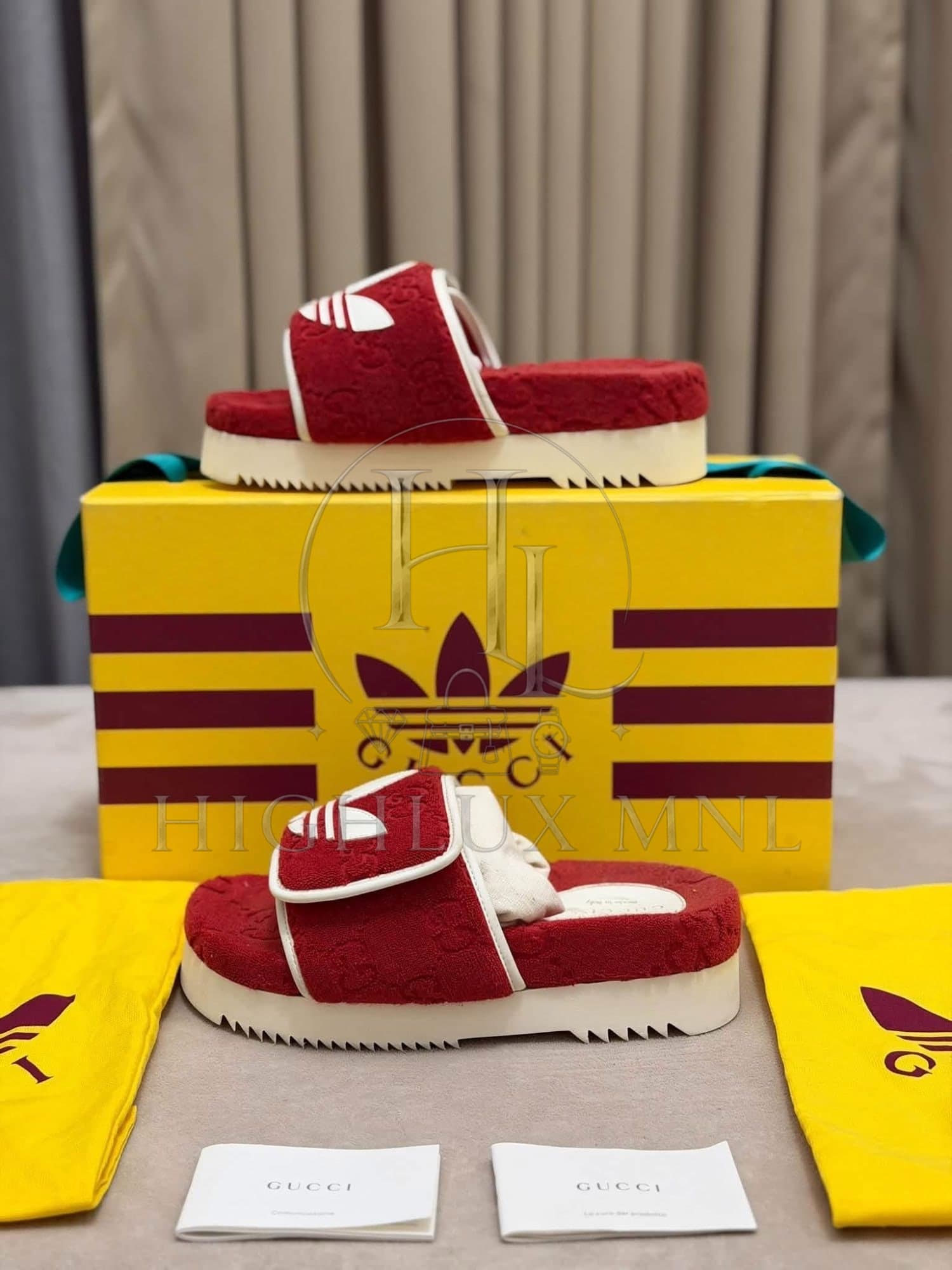 Gucci X Adidas Monogram Slide size 37 — photo 3
