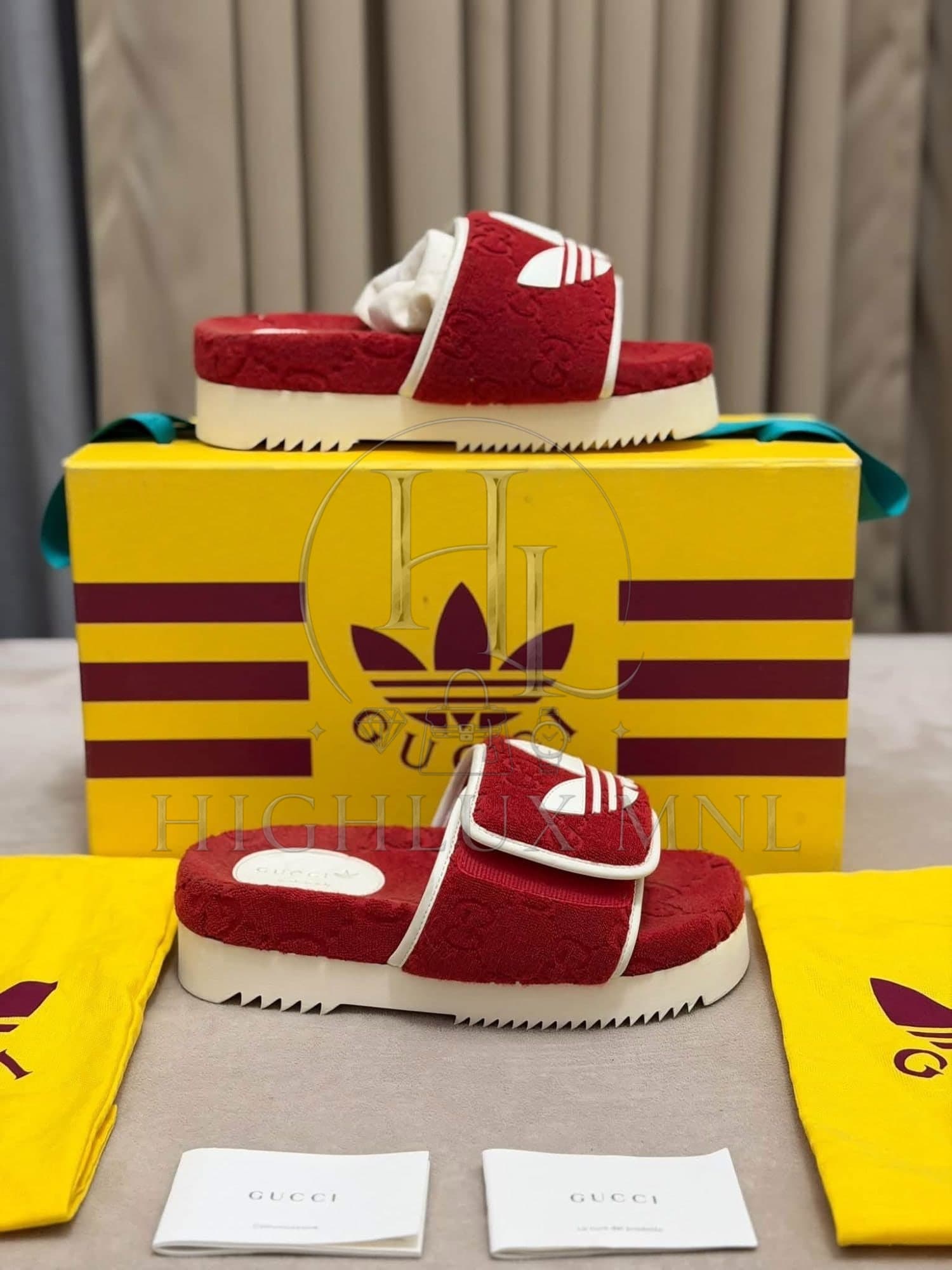 Gucci X Adidas Monogram Slide size 37 — photo 4