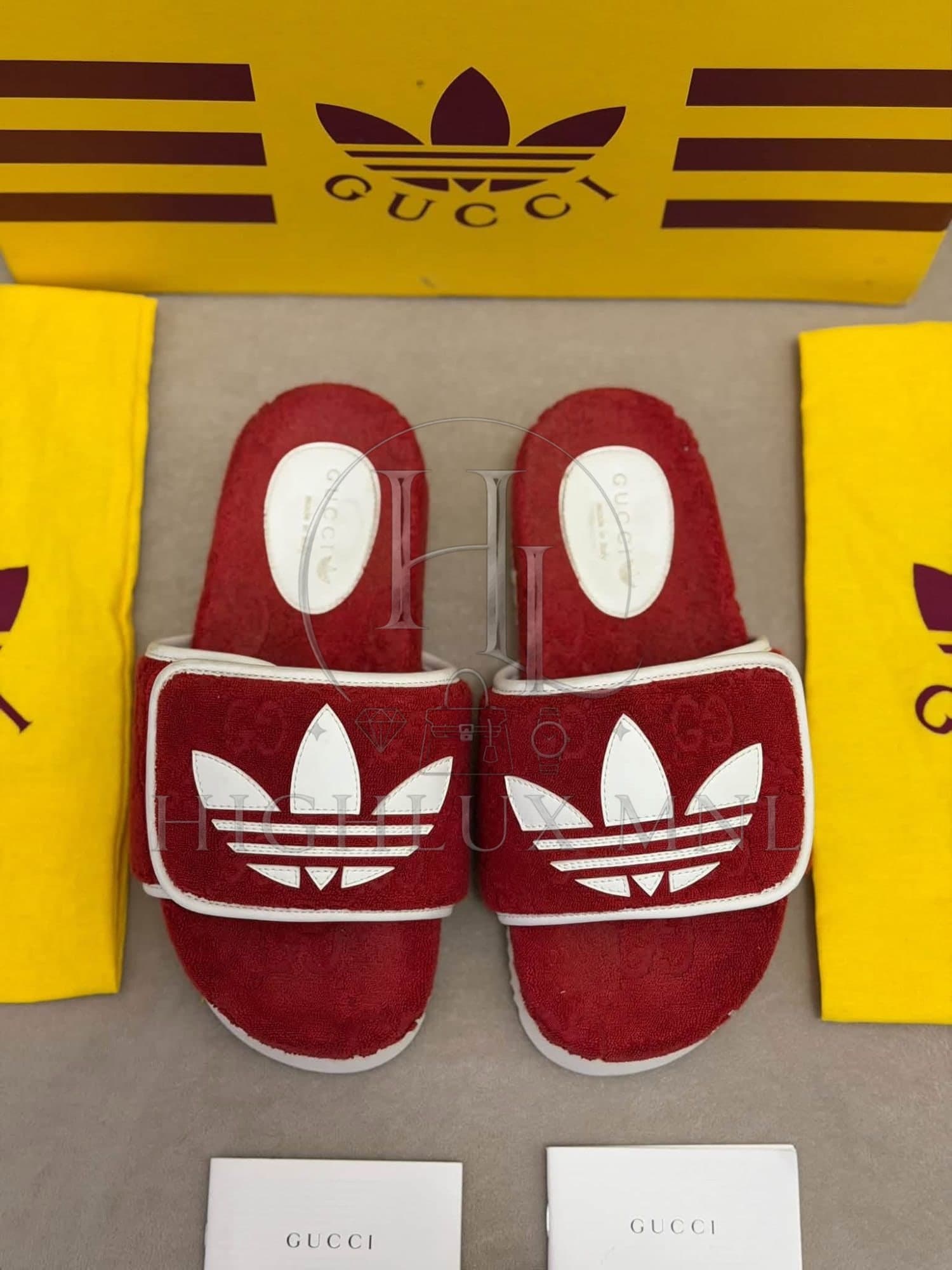 Gucci X Adidas Monogram Slide size 37 — photo 2