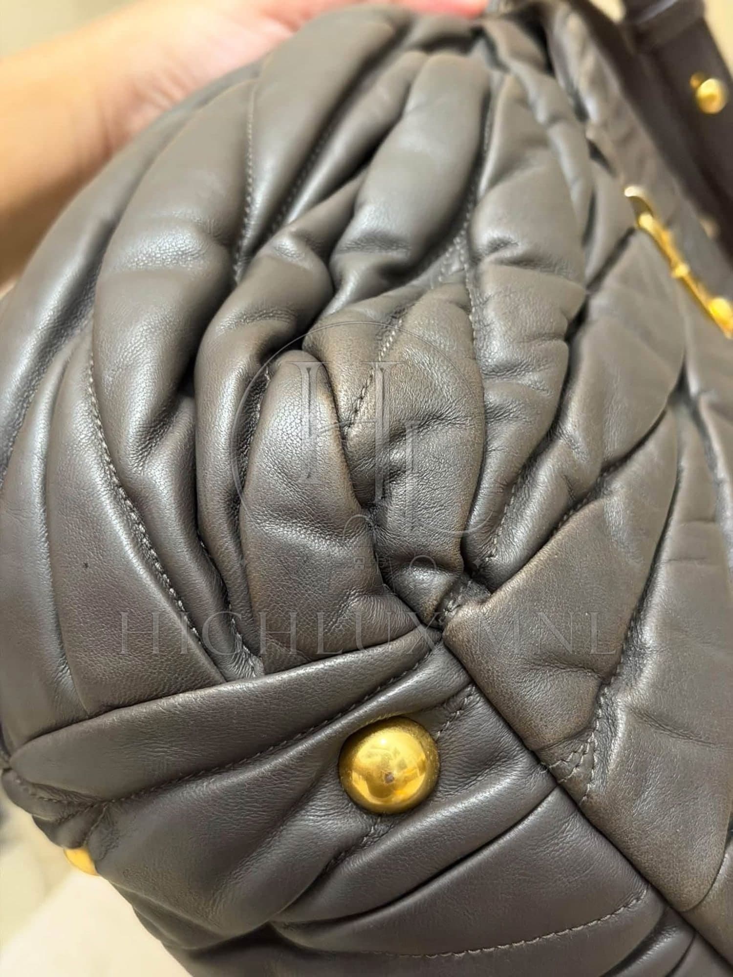 Miu Miu Matelasse Nappa Leather Satchel Bag — photo 9