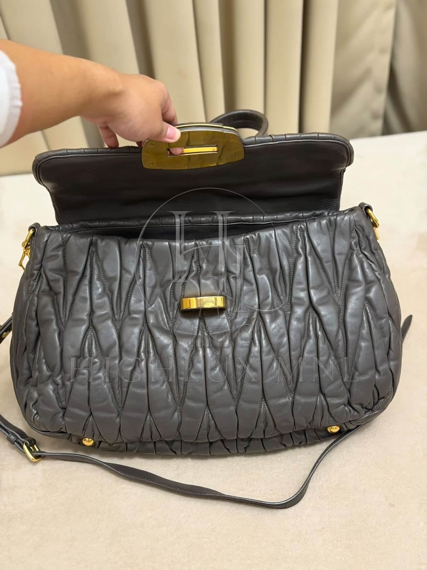 Miu Miu Matelasse Nappa Leather Satchel Bag — photo 12