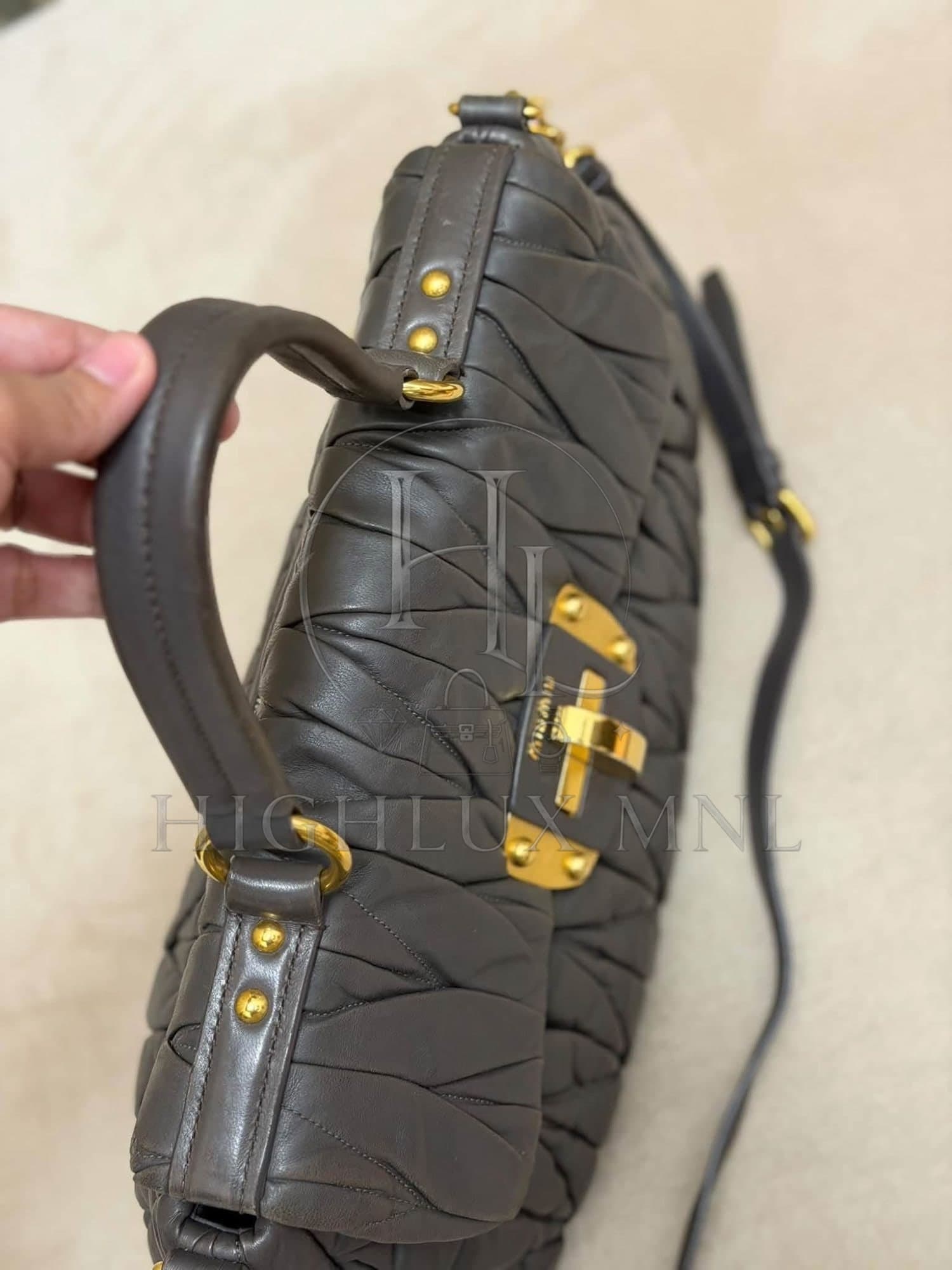 Miu Miu Matelasse Nappa Leather Satchel Bag — photo 10