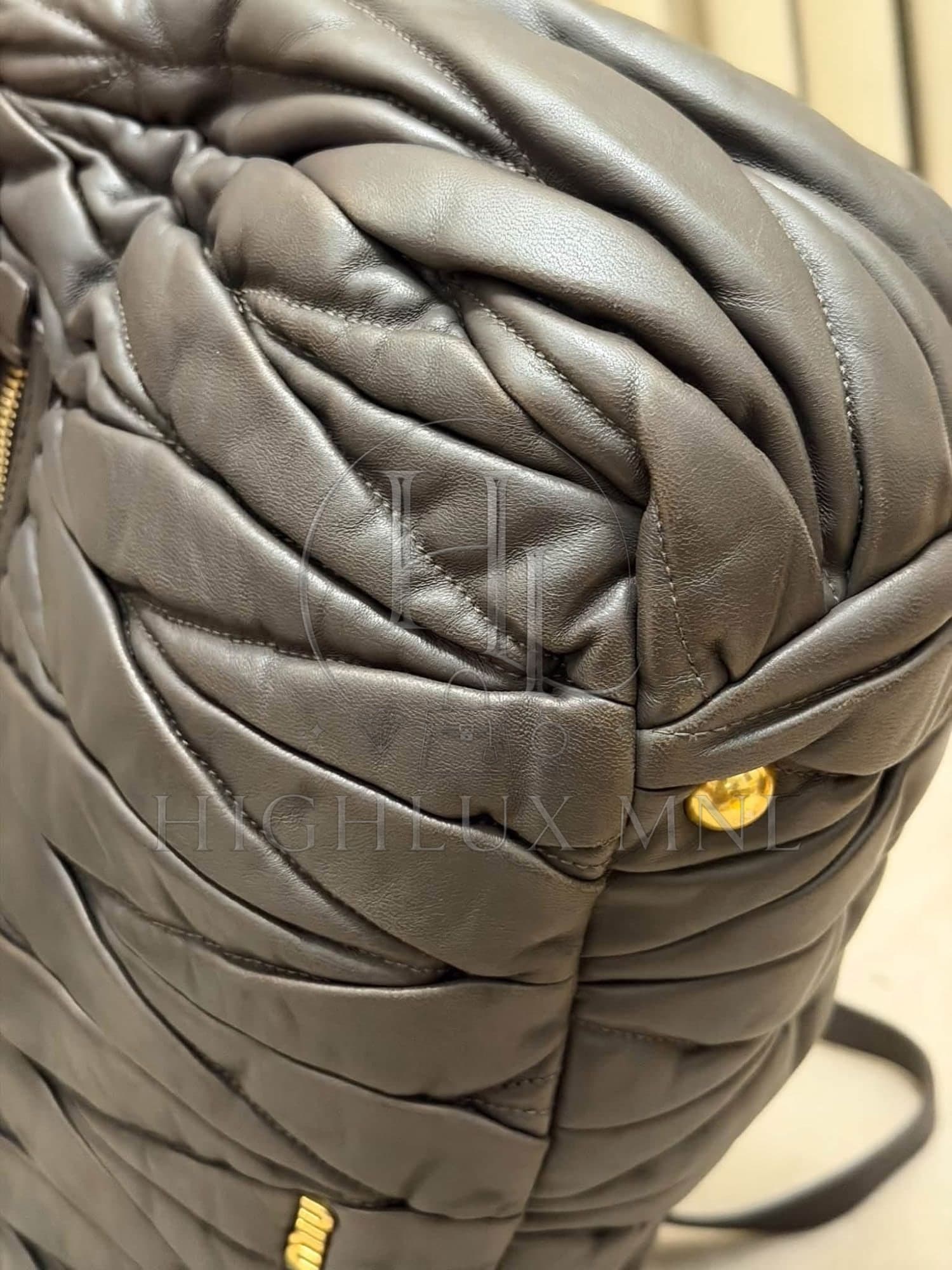 Miu Miu Matelasse Nappa Leather Satchel Bag — photo 7